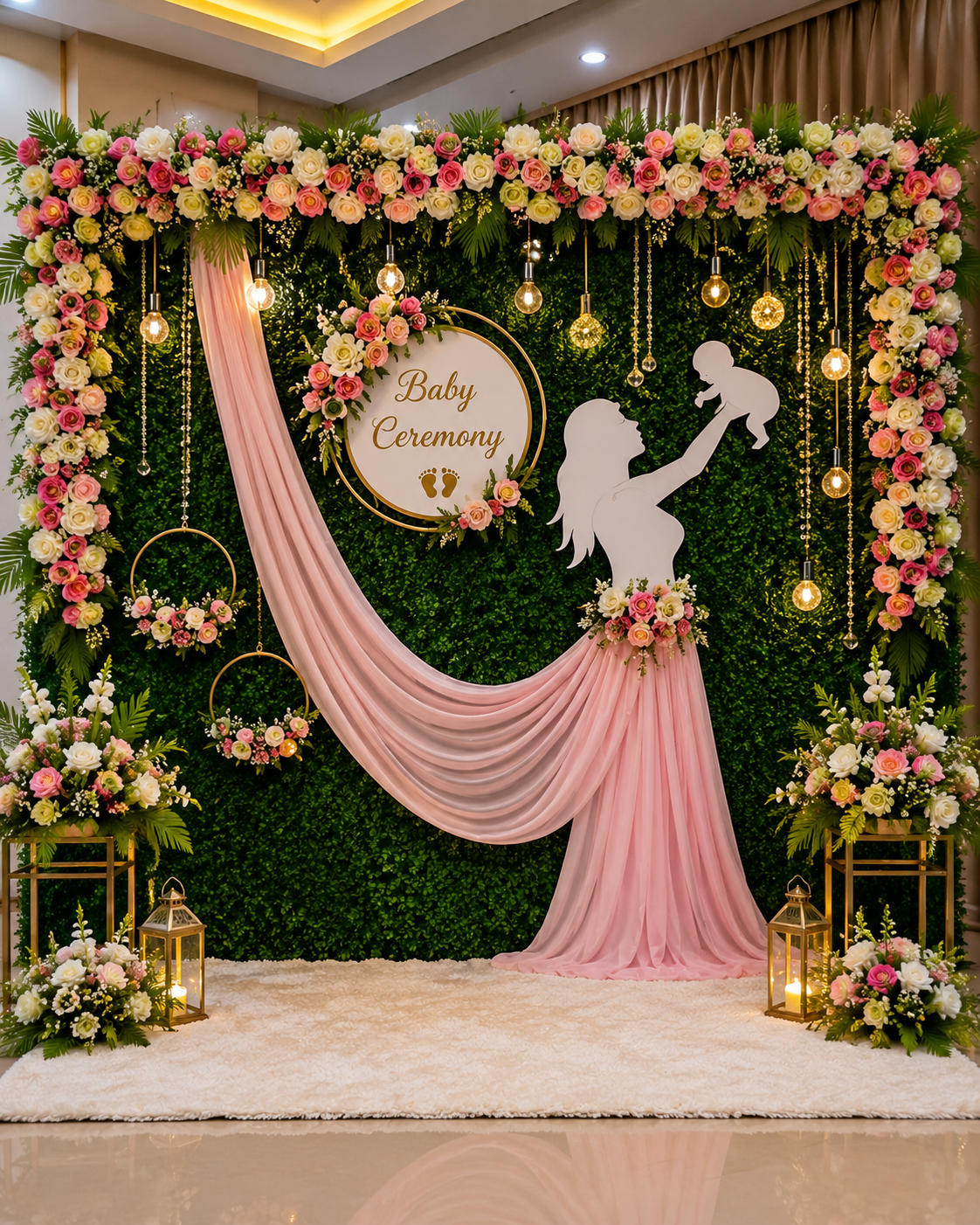 Baby Ceremony / Baby Shower backdrop decoration